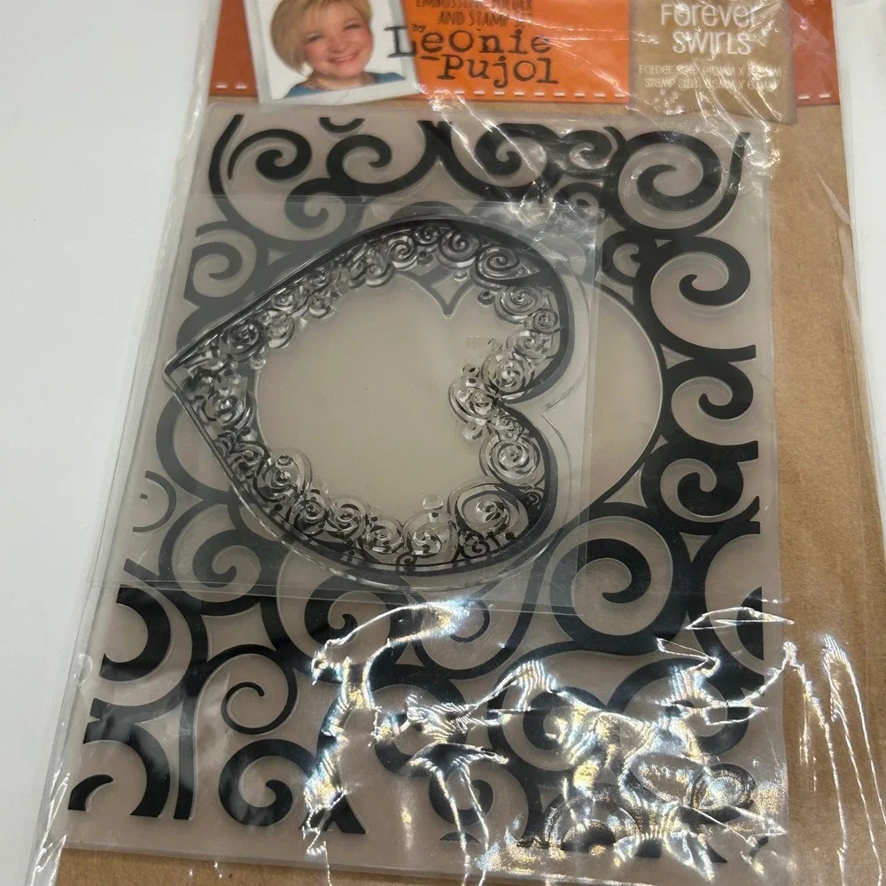 Sheena‎ Douglass Metal Dies Leonie Pujol Embossing Folder & EK Tools Heart Punch